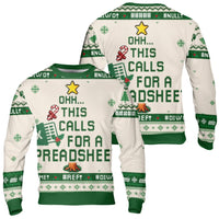 Accountant Holiday Sweater, Spreadsheet Ugly Christmas Sweater, Humorous Excel Data Analyst Ugly Sweater, Office Humor Xmas Crewneck Sweatshirt