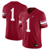 #1 Oklahoma Sooners Throwback Alternate Game Jersey - Crimson