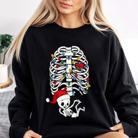 Maternity Holiday Sweatshirt, Skeleton Baby Christmas Sweatshirt, Adorable Pregnancy Xmas Sweatshirt, Expectant Mom Crewneck, New Mom Present