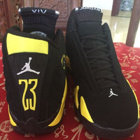 Sneakers, Black Yellow Colorway, Lace Up Design, Casual Gift for Sneaker Fans
