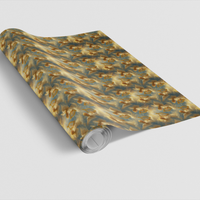 Choir Harp Religious Gift Wrap, Heavenly Angel Wrapping Paper, Elegant Christmas Present Paper, Vintage Holiday Angel Wrapping Paper Roll