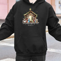 The Greatest Present of All Sweatshirt, Nativity Scene Hoodie, Christian Christmas Pullover Hoodie, Religious Holiday Hooded Sweater