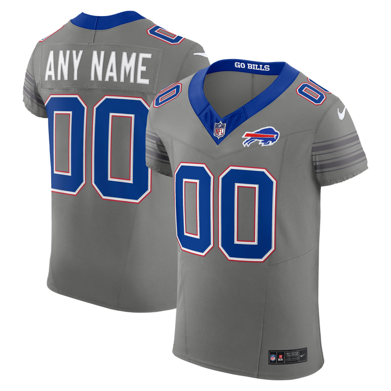 Buffalo Bills Gray Nickel City Custom Elite Jersey