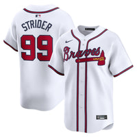 Atlanta Braves Spencer Strider White Home Limited Player Jersey