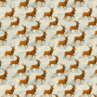Winter Forest Gift Wrap, Reindeer Wrapping Paper, Wildlife Christmas Wrapping Paper, Holiday Deer Present Paper, Woodland Nature Gift Wrap
