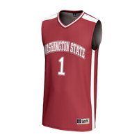 #1 Washington State Cougars Lightweight Collegiate Basketball Fashion Jersey - Crimson
