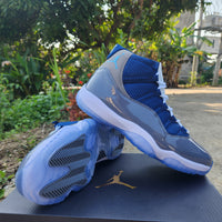 Sneakers, Blue Gray Colorway, Lace Up Design, Casual Gift for Sneaker Fans