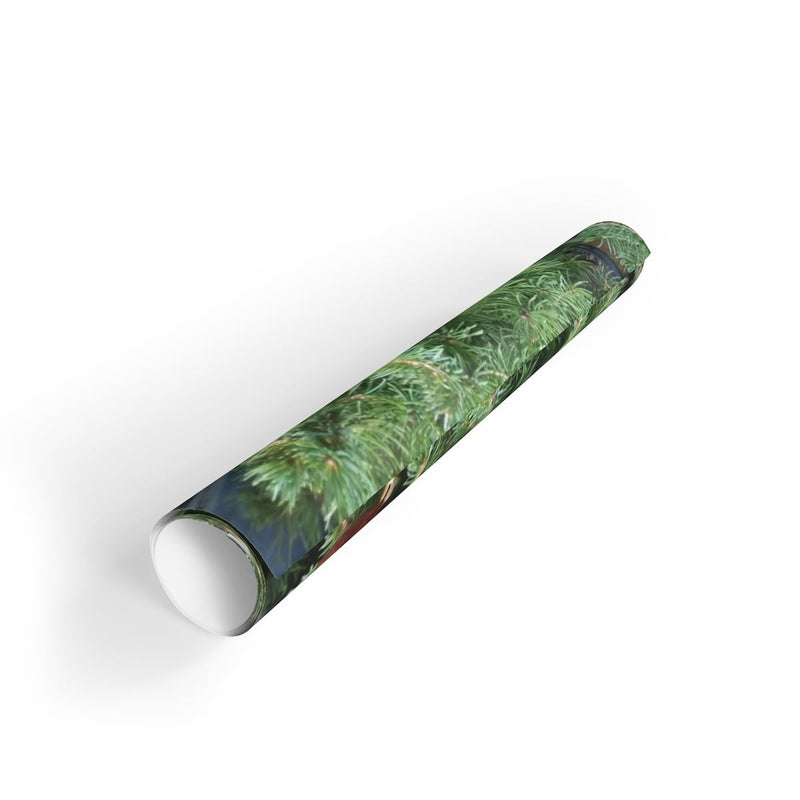 Green Fir Branch Present Wrap, Pine Tree Gift Wrapping Paper, Botanical Holiday Wrap Paper, Forest Christmas Gift Wrapping Paper