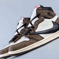 Sneakers, Brown White Black Colorway, Reverse Hook Design, Lace Up Design, Casual Gift for Sneaker Fans