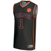 #1 Clemson Tigers Lightweight Basketball Jersey - Black