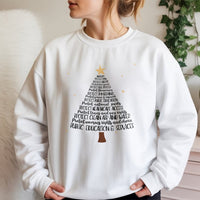 Progressive Activism Tree Sweater, Social Justice Christmas Sweatshirt, Human Rights Xmas Crewneck, Liberal Holiday Pullover Present