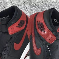 Sneakers, Black Red Colorway, Lace Up Design, Casual Gift for Sneaker Fans