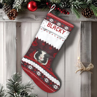 Custom Pet Holiday Stocking, Personalized Guinea Pig Christmas Stocking, Adorable Guinea Pig Lover Present, Festive Xmas Mantel Decor Stocking