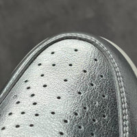 High Top Sneakers, Silver Colorway, Lace Up Design, Casual Gift for Sneaker Fans
