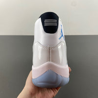 High Top Sneakers, Blue White Colorway, Lace Up Design, Casual Gift for Sneaker Fans
