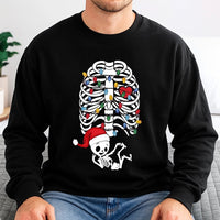 Maternity Holiday Sweatshirt, Skeleton Baby Christmas Sweatshirt, Adorable Pregnancy Xmas Sweatshirt, Expectant Mom Crewneck, New Mom Present