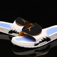 Retro Slides, Black Yellow Colorway, Slip On Design, Casual Gift for Shoe Lovers