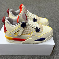 Retro Basketball Shoes, Blue White Red Colorway, Gradient Colorway, Lace Up Design, Casual Gift for Shoe Lovers