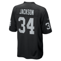 Las Vegas Raiders Bo Jackson Black Game Retired Player Jersey