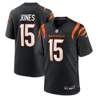 Cincinnati Bengals Charlie Jones Black Team Game Jersey