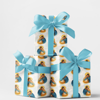 Religious Nativity Design Gift Wrap, Holy Family Wrapping Paper, Christian Christmas Wrapping Paper, Festive Holiday Present Wrap Paper Roll