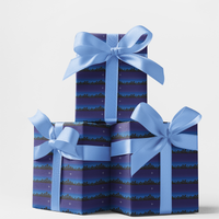 Night Sky Christmas Wrapping Paper, Bethlehem Silhouette Wrapping Paper, Holy City Nativity Wrapping Paper, Holiday Gift Wrap, Present Wrap