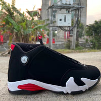 Sneakers, Black Red Colorway, Lace Up Design, Casual Gift for Sneaker Fans