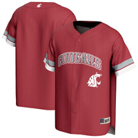 Washington State Cougars Spirit Baseball Jersey - Crimson