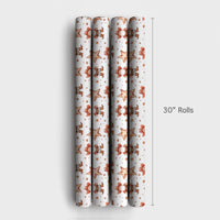 Western Watercolor Santa Gift Wrap, Cowboy Santa Christmas Wrapping Paper, Rustic Country Holiday Wrapping Paper, Western Xmas Gift Wrap