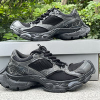 Low Top Sneakers, Black Colorway, Lace Up Design, Casual Gift for Sneaker Fans