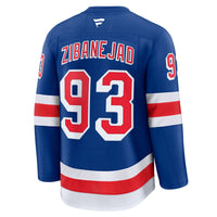 New York Rangers Mika Zibanejad Blue Home Premium Jersey