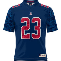 #23 Arizona Wildcats Military Appreciation Football Jersey - Navy
