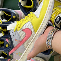 Low Top Sneakers, Multicolor Colorway, Lace Up Design, Casual Gift for Sneaker Fans