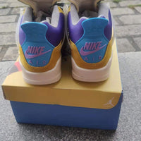 Sneakers, Yellow Blue Colorway, Lace Up Design, Casual Gift for Sneaker Fans