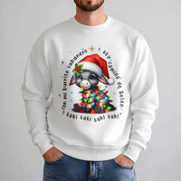 Adorable Spanish Donkey Christmas Sweater, Mi Burrito Sabanero Sweatshirt, Latino Holiday Crewneck, Villancicos Pullover Xmas Present