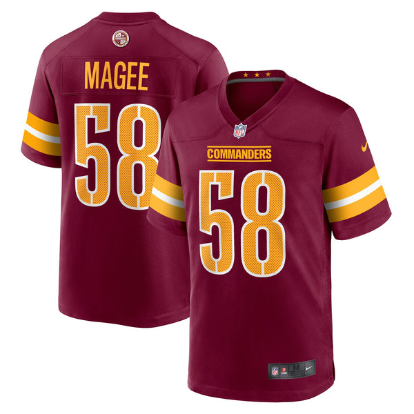 Washington Commanders Jordan Magee Burgundy Game Jersey