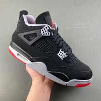 Mid Top Sneakers, Black Red Colorway, Lace Up Design, Casual Gift for Sneaker Fans