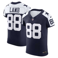 Dallas Cowboys CeeDee Lamb Navy Alternate Elite Jersey