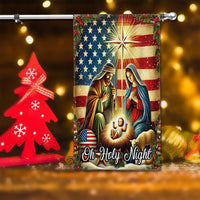 Holy Family American Flag Christmas Yard Flag, Nativity Scene Garden Flag, Double Sided Religious Holiday Lawn Banner