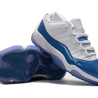 Low Top Sneakers, Blue Colorway, Lace Up Design, Casual Gift for Sneaker Fans