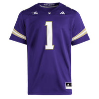#1 Washington Huskies Premier Jersey - Purple