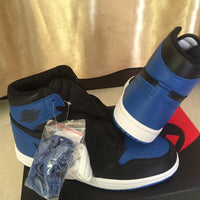 Sneakers, Royal Blue Black Colorway, Lace Up Design, Casual Gift for Sneaker Fans