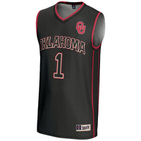 #1 Oklahoma Sooners Lightweight Basketball Jersey - Black