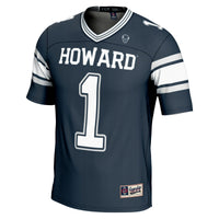 #1 Howard Bison Endzone Football Jersey - Navy
