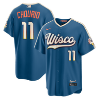 Milwaukee Brewers Jackson Chourio Mineral Blue 2026 City Connect Stadium Jersey