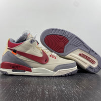 Low Top Sneakers, Beige Burgundy Colorway, Lace Up Design, Casual Gift for Sneaker Fans
