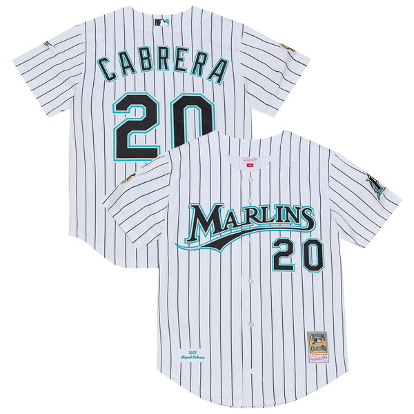Florida Marlins Miguel Cabrera White 2003 Cooperstown Collection Authentic Jersey