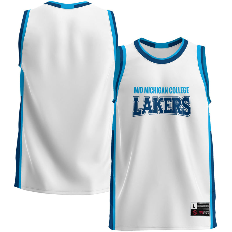 Mid Michigan College Lightweight Basketball Jersey - White