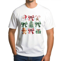 Festive Santa Tree Gingerbread Shirt, Christmas Graphic T-Shirt, Holiday Party Graphic Tee, Merry Xmas Top, Adorable Christmas Present