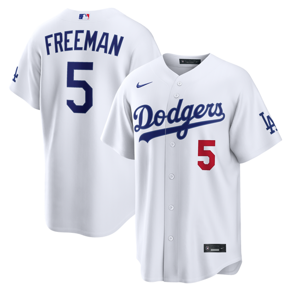 Los Angeles Dodgers Freddie Freeman White Home Stadium Jersey